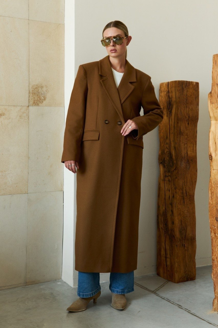 Кемел пальто максі FW2024 BLAZH.